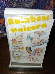 Rainbow Unicorns Stickers USA Seller