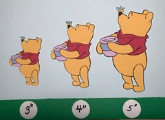 Winnie the Pooh Die Cuts, Printed, Scrapbooking, Cards, Party Decor, Invitations