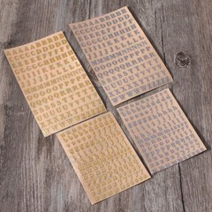 Metal Uppercase Letter Stickers 26 Letters Stickers Decoration A-Z Stickers