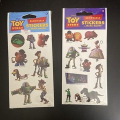 TOY STORY Removable Stickers Disney Pixar Mello Smello Prismatic 1995 Vtg Lot 2