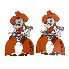 2 OSU Pistol Pete 10″ x 6″ Cardstock Die Cut Oklahoma State Cowboys Scrapbooking