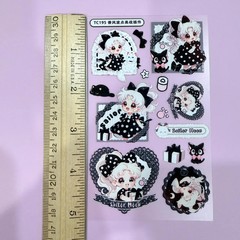 Sailor Moon Cute Colorful Waterproof Embossed Stickers