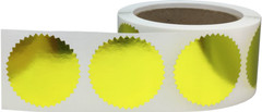 Envelope Seals Serrated Edge Color Labels | 2″ inch | 500 Pack | Pick One Color