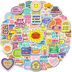 100PCS Motivational Stickers for Kids Teens, Inspirational Stickers for Water Bo