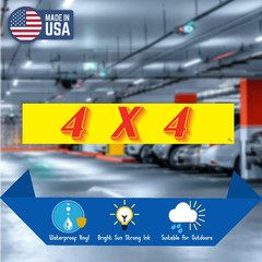 4X4 Windshield Stickers 12 Pack Dealership Advertising Sticker