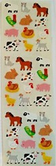 Sandylion Sticker -Mini Farm Animal -1 strip (3 Mod) -10904