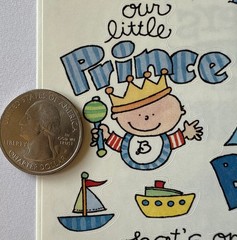 LITTLE PRINCE Stickers(11pc) Frances Meyer…Boy…Baby…Children…Newborn…Card Making