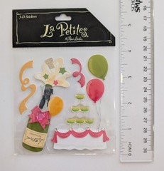 Birthday Party Champagne Balloons Confetti Scrapbooking Stickers By La Petites