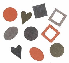 2 SETS COLORBOK SCRAP METALS 20 pcs NATURE & BASIC Colors: Silver Copper Brass