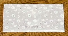 TheCoffeeMonsterzCo Hobonichi Weeks Grey Daisies Sticker Envelope TCMC 3.5 x 7.5