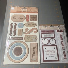 Colorbok- Kolette Destination Tags & Deja Views Chipboard Embellishments Family