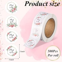 Colarr 500 Pcs 1 Inch Mint to Be Label Stickers Wedding Party Favors Labels Roun