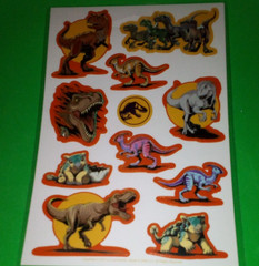 Jurassic World Dinosaurs Sticker Sheet AGC Scrapbooking