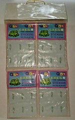 Vintage 1979 Goo Goo Eyes Puffy Stickers Display of 4 Sealed New Old Stock