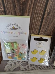 Doodlebug Designs Lot Buttons Brads Ribbon StickersALL $ FOR THE ALZ ASSOCIATION