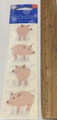 Mrs Grossman Vintage Stickers Pink Pigs Oink Farm Barn Sticker Sheets 2000s NOS