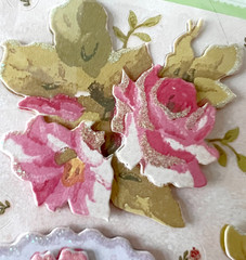 Brenda Walton Florals Scrapbook Stickers Lot – K&Co – Retired – 10 pc Kit