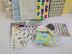 Lot of Letter & Number stickers scrapbooking, crafting, activities
