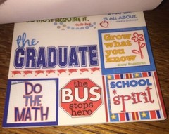 Deja Views School Days 268 Sticker Tablet Education Graduation Scrapbook POS-120