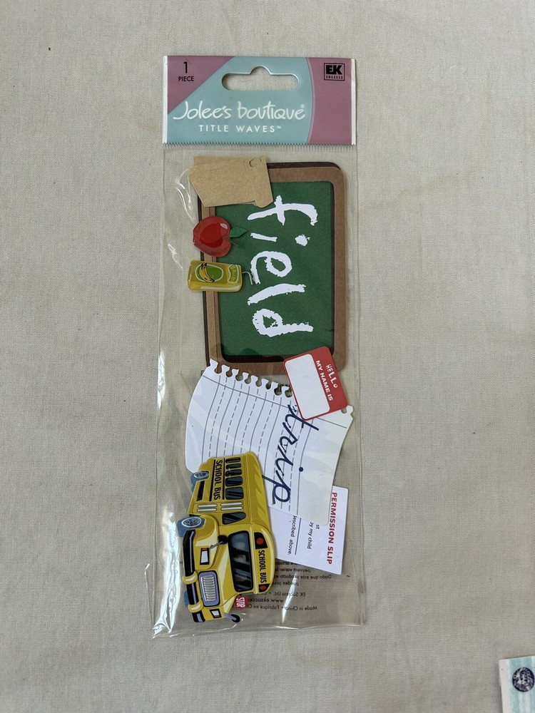 EK Success Jolee’s Boutique Title Waves Field Trip New in Package