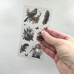 Gothic Dark Garden Stickers Scrapbooking Junk Journal Planner Card Making