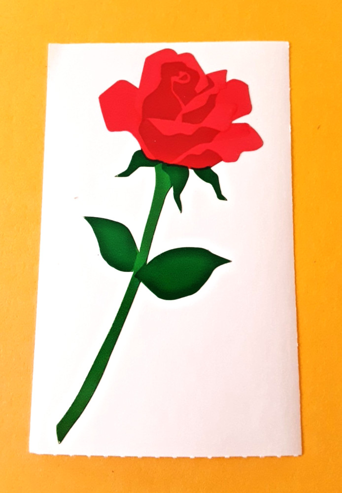 vintage Mrs Grossman’s rose sticker module