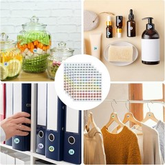 1-500 Vinyl Number Stickers 0.4in Self Adhesive Labels 10 Sheets Storage PackSet