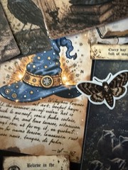 Witchy Junk Journal Kit Ephemera Pack Halloween Gothic Dark Academia 101 Pc