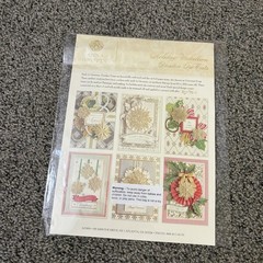 Anna Griffin Holiday Medallion Dresden Die Cuts Gold Foil New 47 Dies Germany