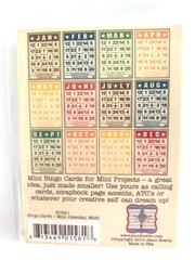 Jenni Bowlin MINI MONTH CARDS 2.5″ x 3.5″ 12 Pieces Calendar