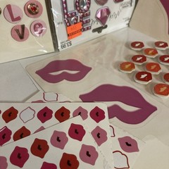 Heart Lips Love Misc Sticker Lot