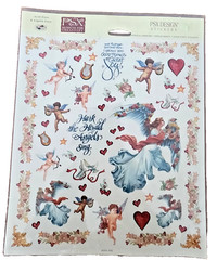 Vintage 2001 Sealed PSX Scrapbook Stickers – SG509 Angels & Cherubs