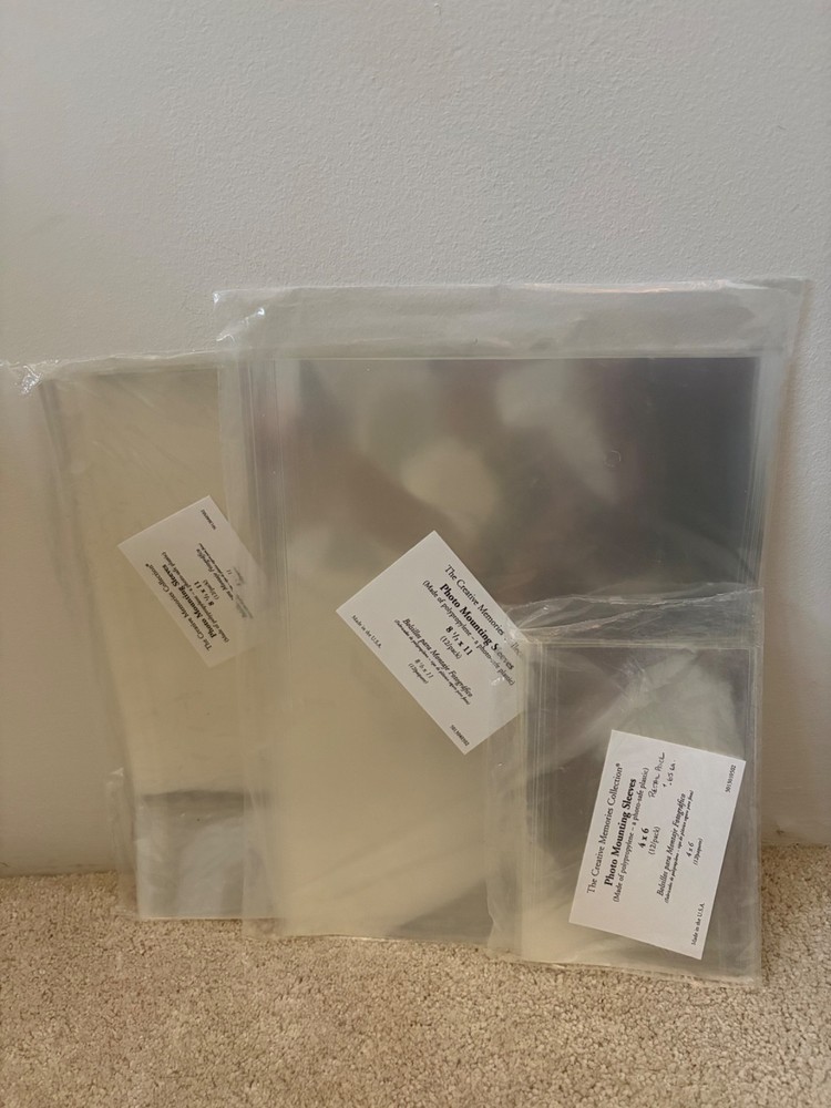 Creative Memories Photo Mounting Sleeves 8 1/2” X 11” and 4” X 6” sizes