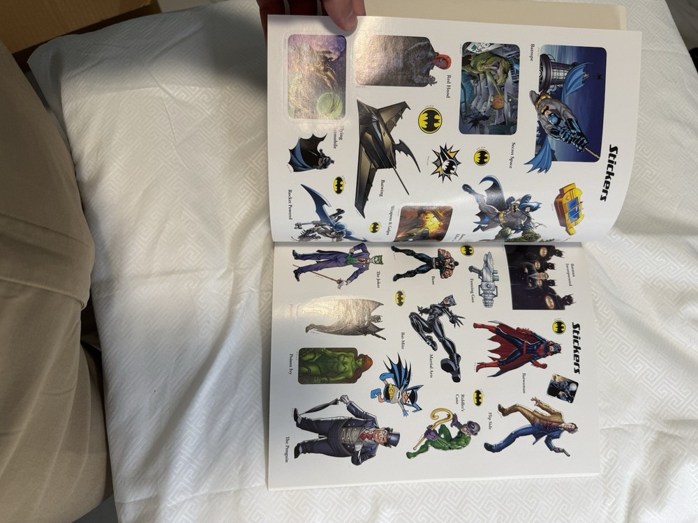 DC Comics Batman Diary Stickers Multicolor Superheroes Multiple Sheets