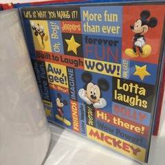 Disney Mickey Mouse & Friends Scrapbook Kit Stickers and Disney Paper New