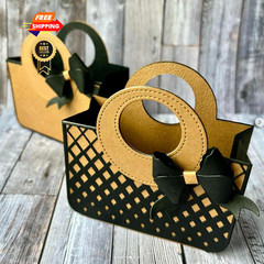 Alinacutle 1set Tote Bag Gift Box Dies Lady Purse