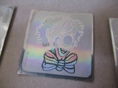Vintage 1983 Holo Spectra Hologram sticker LOT OF 6 BUTTERFLY FLOWER CLOWN FISH