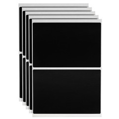 120 Sheet Black Label Stickers 3 x 2 Inch Rectangle Coding Labels for Office