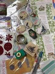 Destash Scrapbooking Junk Journal Lot Paper Stamps Stickers Mixed Media Crafts +