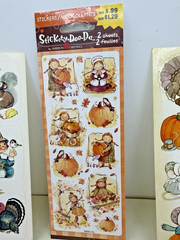 VTG American Greetings Stickety Doo Da Stickers 4 Sheets Thanksgiving Teachers