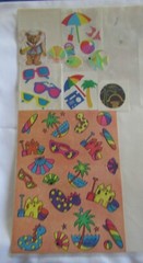 BEACHY / SEASIDE STICKERS VINTAGE VARIOUS BRANDS MULTIPLE SHEETS