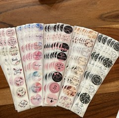 300pcs Cute Thank You Stickers 1 inch Small Business Decorate Envelopes Sealing