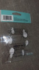 Rare lot of 100- Jolee’s Black & White Silver Metallic Spiders Halloween