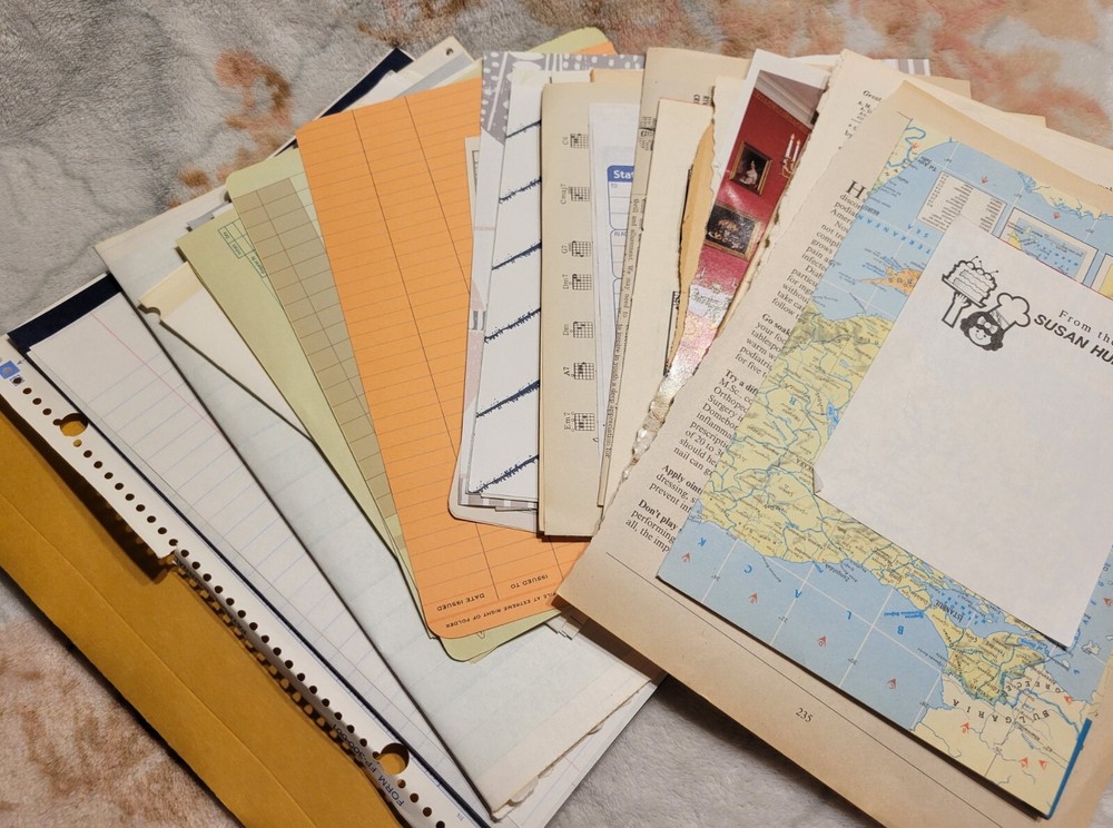 Junk Journal Book Pages, Comes With Vintage Cigar Box Over 100 Pieces