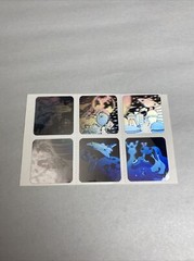 Hologram Vintage Outer Space Stickers Sheet 3D Astronaut Shuttle Alien Ship