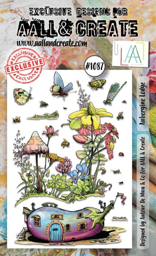 AALL AND CREATE – CLEAR ACRYLIC STAMPS – AUBERGINE LODGE