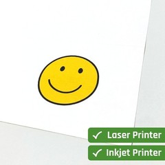 White Sticker Paper, 200 Sheets – Printable, Matte