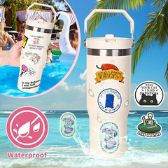 100 Pcs Waterproof Funny Stickers for Adults, Laptop IPAD E-Reader Journal
