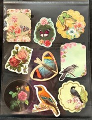 Crafters Square, 3D Motion Stickers, Scrapbook, Crafts, Junk Journal, Birds, Flo