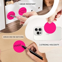 2 Inch Fluorescent Pink Circle Stickers 500 Pcs,Permanent Color Coding Dots f…